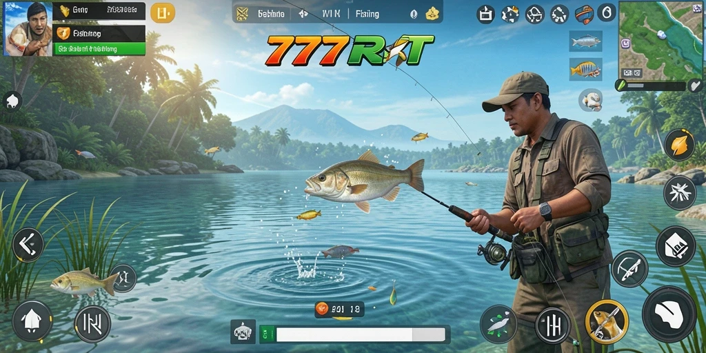 Tampilan gameplay Fishing yang memukau dan mendebarkan di 777RT.