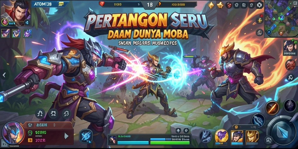 Tampilan grafis menakjubkan dalam gameplay ATOM138 yang seru.