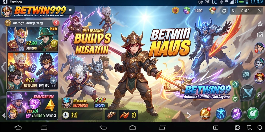 Tampilan antarmuka BETWIN999 yang modern dan fungsional.