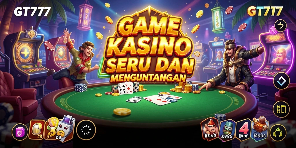 Gameplay GT777 yang menarik dengan berbagai pilihan permainan Kasino.
