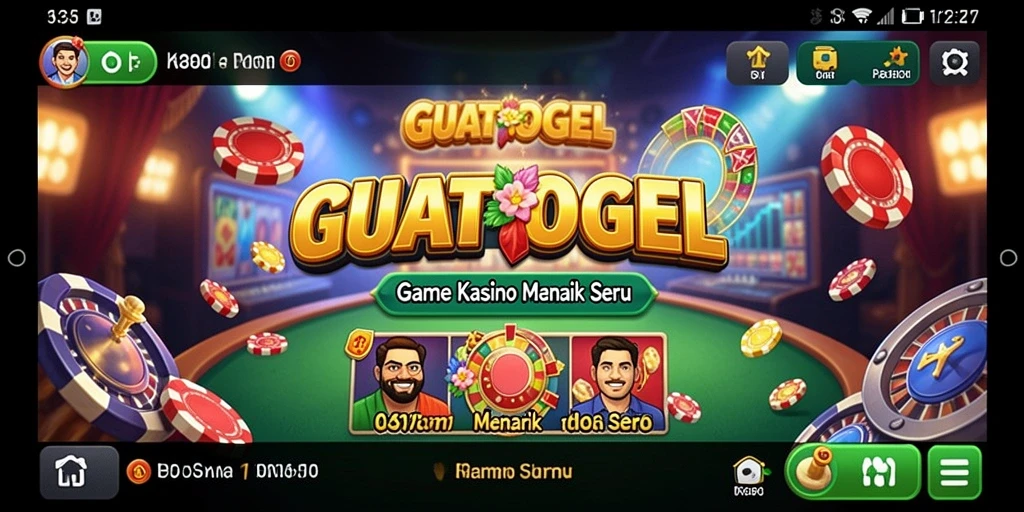 Tampilan gameplay GUATOGEL yang menarik dan interaktif.