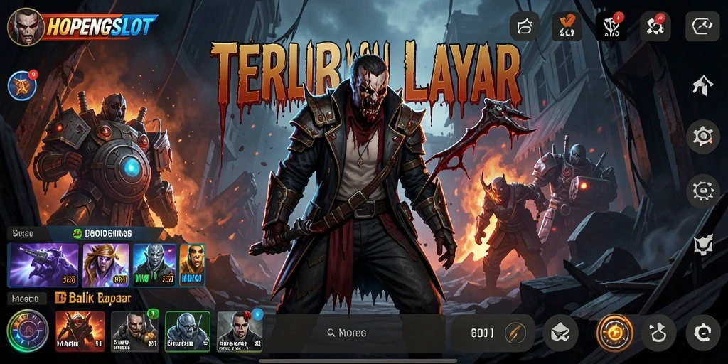 Gambaran gameplay menegangkan HOPENGSLOT di dunia Horror.