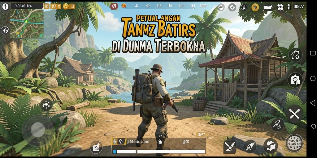 Gameplay IDR77 yang menampilkan eksplorasi dunia terbuka yang luas.