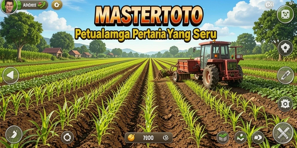 Screenshot utama MASTERTOTO menampilkan keseruan bertani dengan grafis yang memukau.