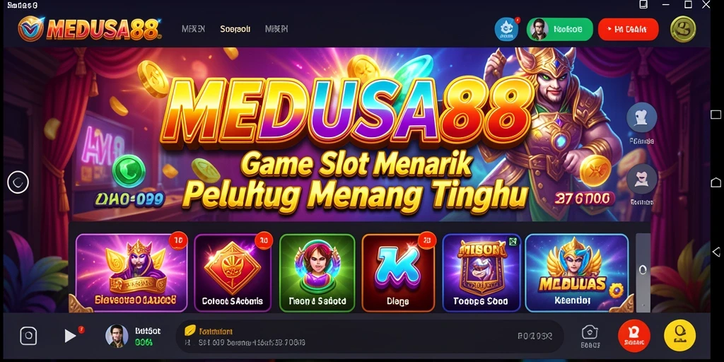Tampilan menarik gameplay Slot MEDUSA88 dengan banyak fitur bonus.