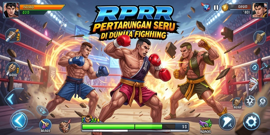 Gameplay RPRR menampilkan pertarungan mendebarkan antara karakter-karakter unik.