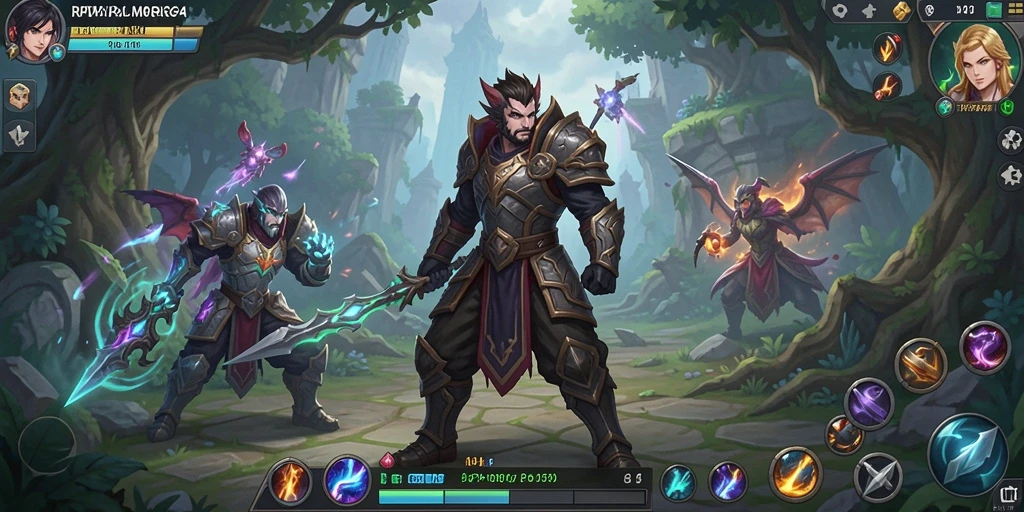 Tampilan gameplay epik dalam dunia fantasi RPVIP4.