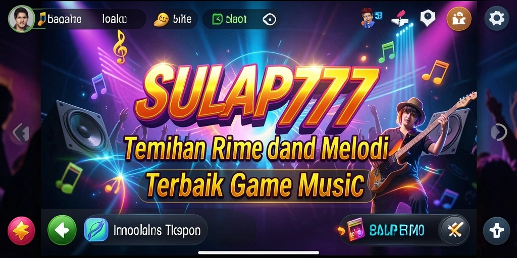 Tampilan gameplay SULAP777 dengan berbagai alat musik yang interaktif.