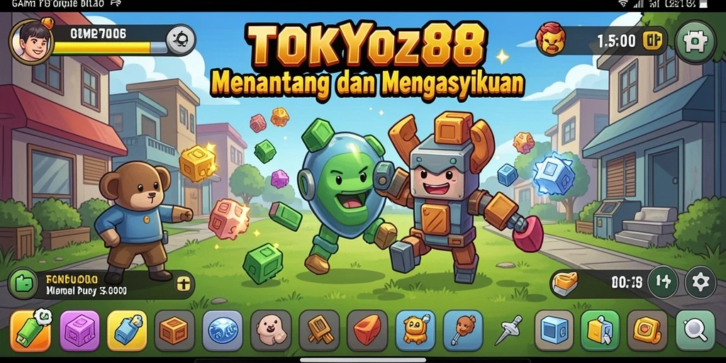 Menampilkan tampilan gameplay seru dari TOKYO88 dalam mode Puzzle.