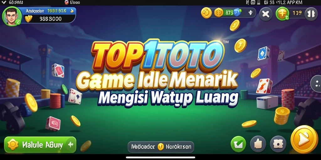 Tampilan gameplay TOP1TOTO dengan grafik cerah dan karakter menarik.